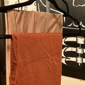 Rust and Beige Scarves